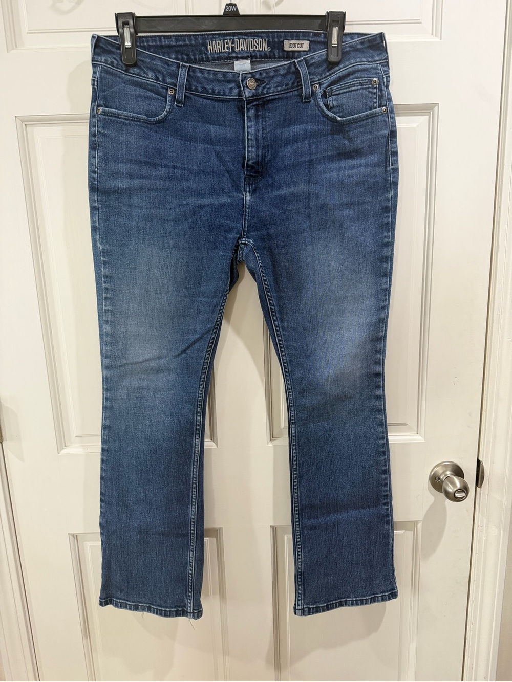 Harley-Davidson Women’s Blue Denim Bootcut Jeans Size 33 Petite